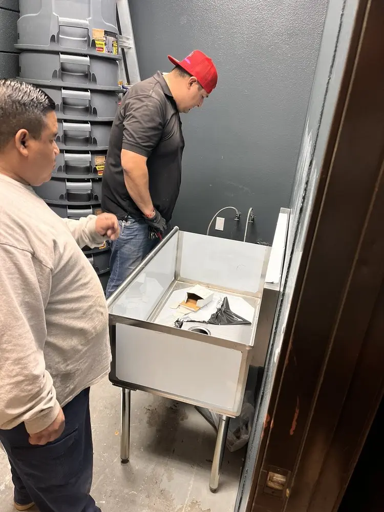 Commercial plumbing and sink installation in Moore
